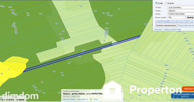 Działka leśna 6400 m²  – Paprotnia, gm. Stężyca