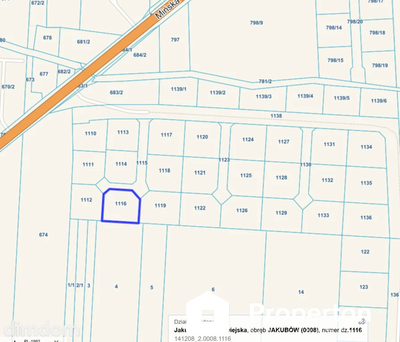 Działka budowlana 790 m² | Jakubów | blisko A2 - 3