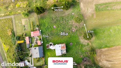 Działka 46 arów - Z budynkiem w stanie surowym - 2