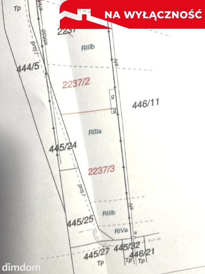 Działka 1842 m2 w centrum Końskowoli gm. Puławy. - 2