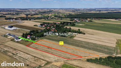 Duża działka inwestycyjna pod Krakowem - 1,5 km od S7 (węzeł Widoma) | Potencjał przekształcenia | Opcja zakupu 8 414 m² gruntu - 2