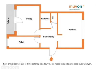 OKAZJA!! 70,8 m², 3 Rozkładowe Pokoje za 6313zł/m - 2
