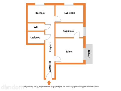 REZERWACJA, 3 pok, osobna kuchnia, aż 64 m2 - 5