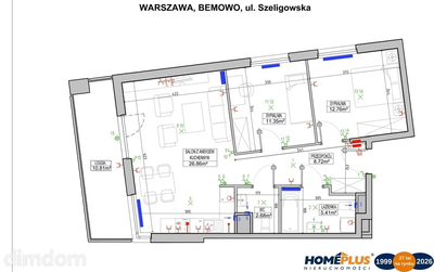 3 pokoje na osiedlu Modern City na Bemowie - 4