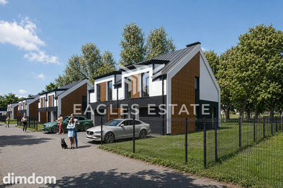 Nowoczesny bliźniak 101,72 m² z ogrodem