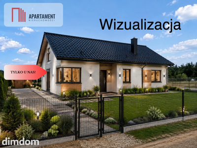 Dom parterowy w stanie surowym zamkniętym.