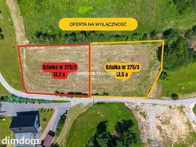 Działka widokowa w Byszynac 13 arów gm.Wieliczka