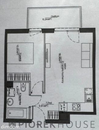 2-pokojowe mieszkanie na Mokotowie - 2