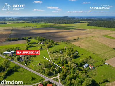 Działka 3000 m² z domkiem letniskowym i stawem — Wierzchocino, gmina Smołdzino | 349 000 zł | BEZ prowizji od Kupującego