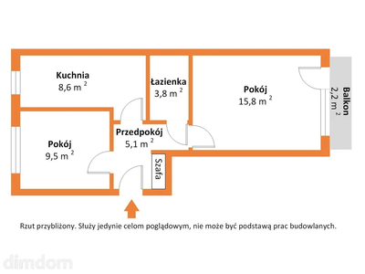 Mieszkanie 55 m², 2 pokoje, park, możliwość garażu - 2