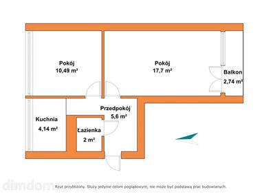 Dwa pokoje, balkon i spokój na ostatnim piętrze - 5