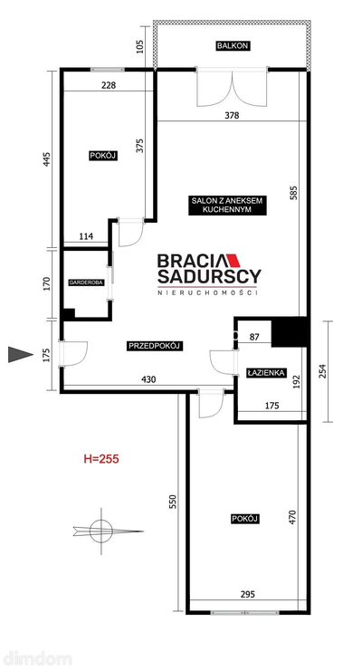 Nowoczesny  3-pokojowy apartament z balkonem. - 2