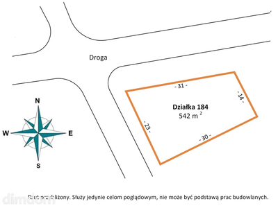Działka 542 m², centrum Pabianic, usługi, zabudowa - 2