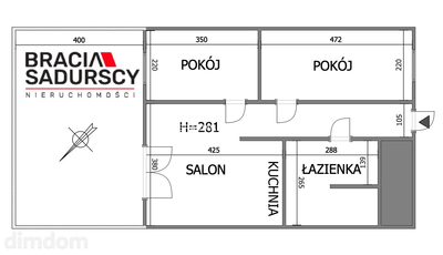 3 pok 44m2 Opatkowice z gródkiem i klimatyzacją - 4