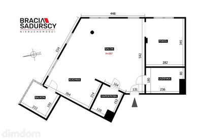 2 pokoje 50 m² garderoba garaż Kliny - 3