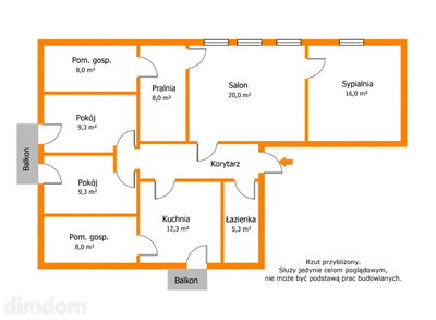 Zjawiskowe 85 m² po generalnym remoncie balkon - 2