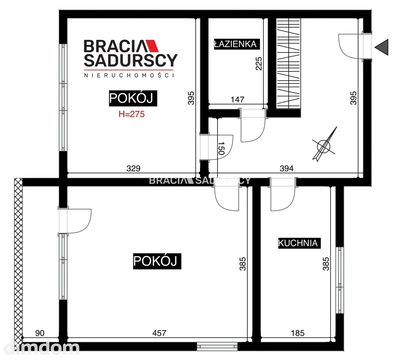 Nowa Huta, os. Spółdzielcze. Mieszkanie 2 pokojowe z osobną kuchnią i balkonem - 51,59 m 2 . - 2