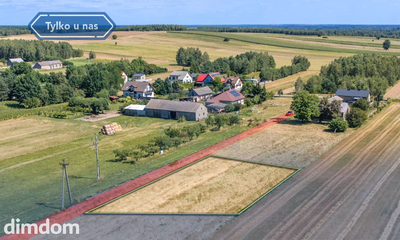 Działka budowlana 1121 m² wymiarowa  Zawada, Mstów