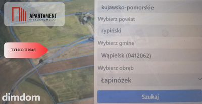 Działka rolna Łapinóżek 5,19 hektara - 5