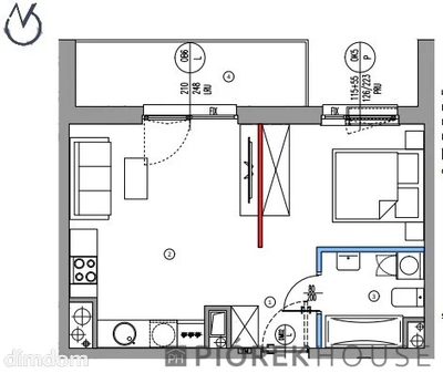 1-pokojowe mieszkanie w Ursusie