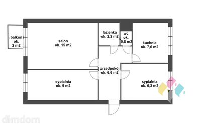 3 pokoje, 4 piętro, balkon, winda - 3
