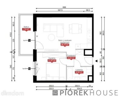 2-pokojowe mieszkanie na Mokotowie