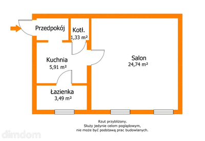 MIESZKANIE z dala od zgiełku miasta  38 m²  1 pokój | 159 000 zł - 2