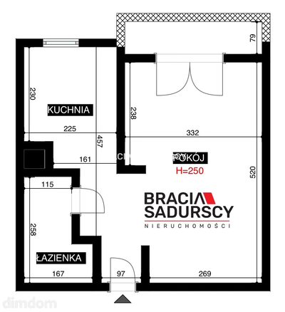 Studio z oddzielną kuchnią / UJ / Korpo / MPK - 3