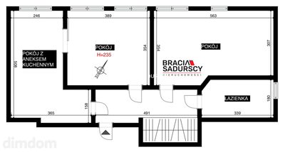 2 pokoje 57,5 m² w kamienicy | Brodowicza - 3
